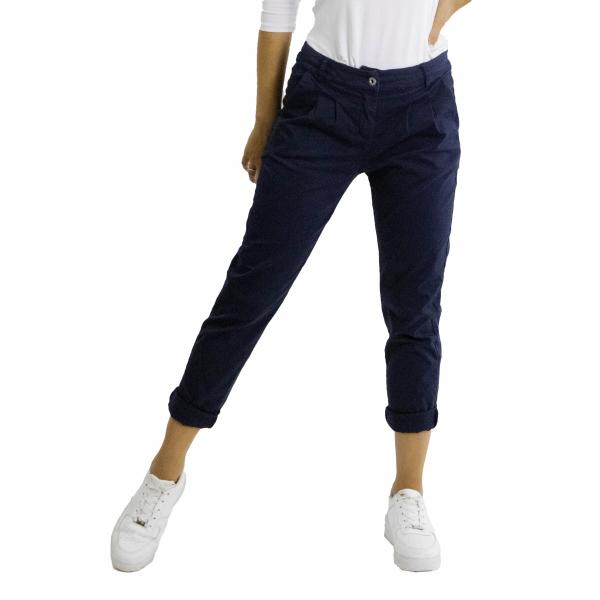 Chino con pence in cotone pesante